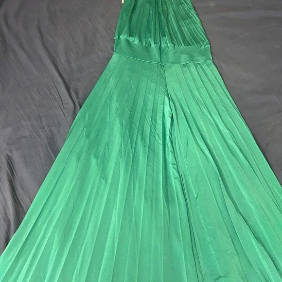 Amazon | Dresses | New Halter Jumpsuit Elegant Green Evening Gown Sz S |  Poshmark